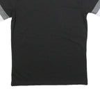 PUMA Mens Black Grey & White Academy Graphic T-Shirt M Short Sleeve Crew Neck