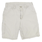 CARHARTT Mens Shorts Beige Casual Cargo Size M W30 Utility Cotton Blend Workwear