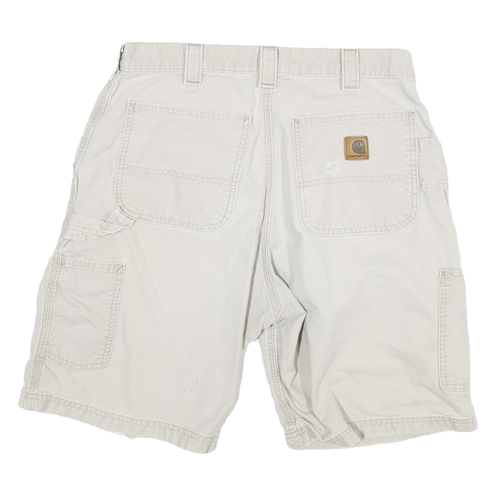 CARHARTT Mens Shorts Beige Casual Cargo Size M W30 Utility Cotton Blend Workwear