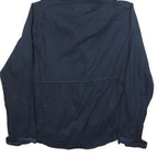 CHICOREE Womens Navy Blue Hooded Zip Jacket M Cotton Blend Casual Lightweight