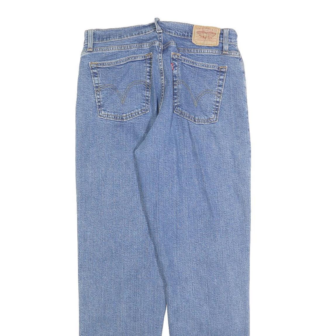 LEVI'S 550 Tapered Womens Jeans Blue Relaxed Tapered Denim W32 L32 Classic Fit