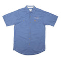 CARHARTT Mens Blue Work Shirt M Cotton Blend Patch Logo Utility