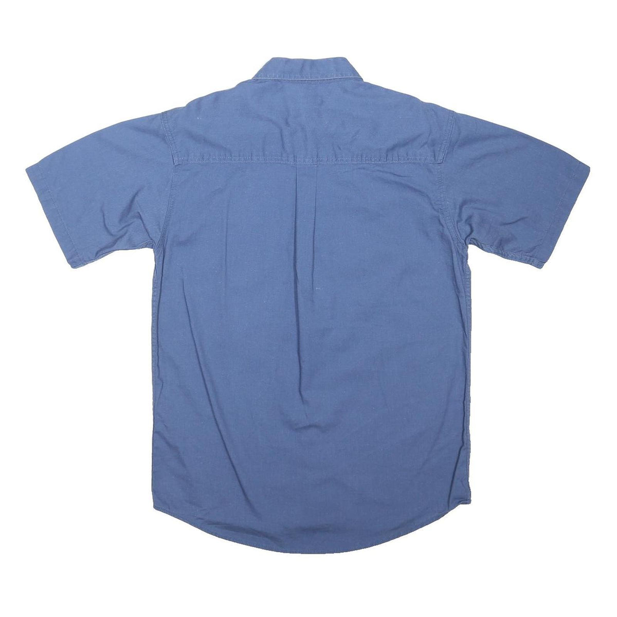 CARHARTT Mens Blue Work Shirt M Cotton Blend Patch Logo Utility