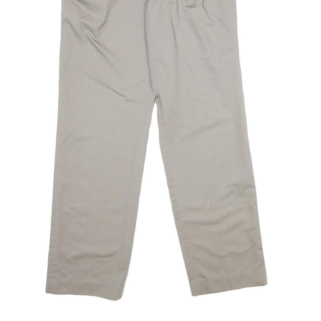 COTLER Mens Slim Beige Polyester Blend Trousers W29 L30 Zip Closure Smart