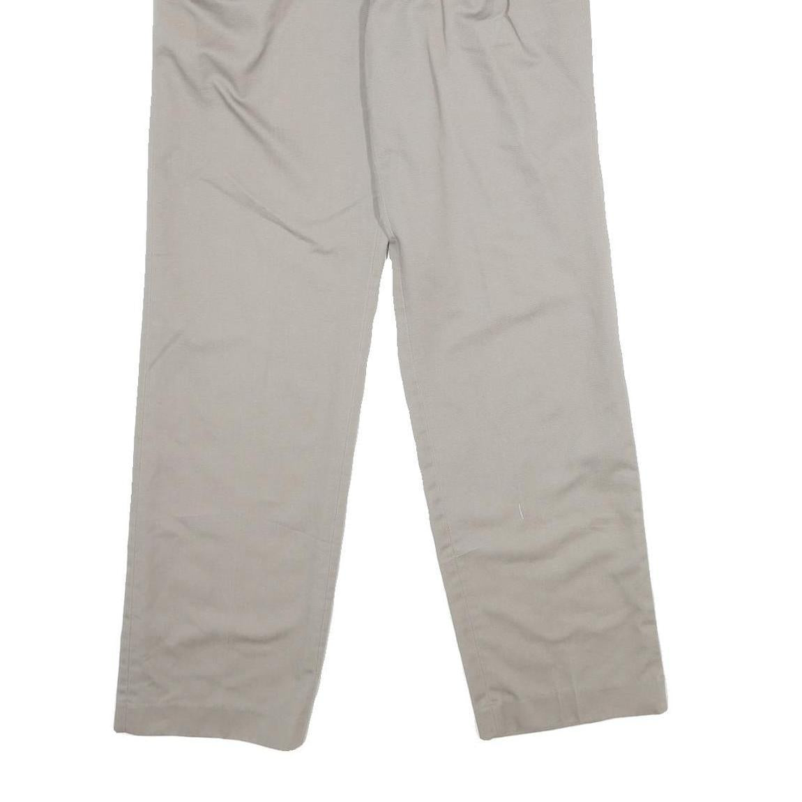 COTLER Mens Slim Beige Polyester Blend Trousers W29 L30 Zip Closure Smart