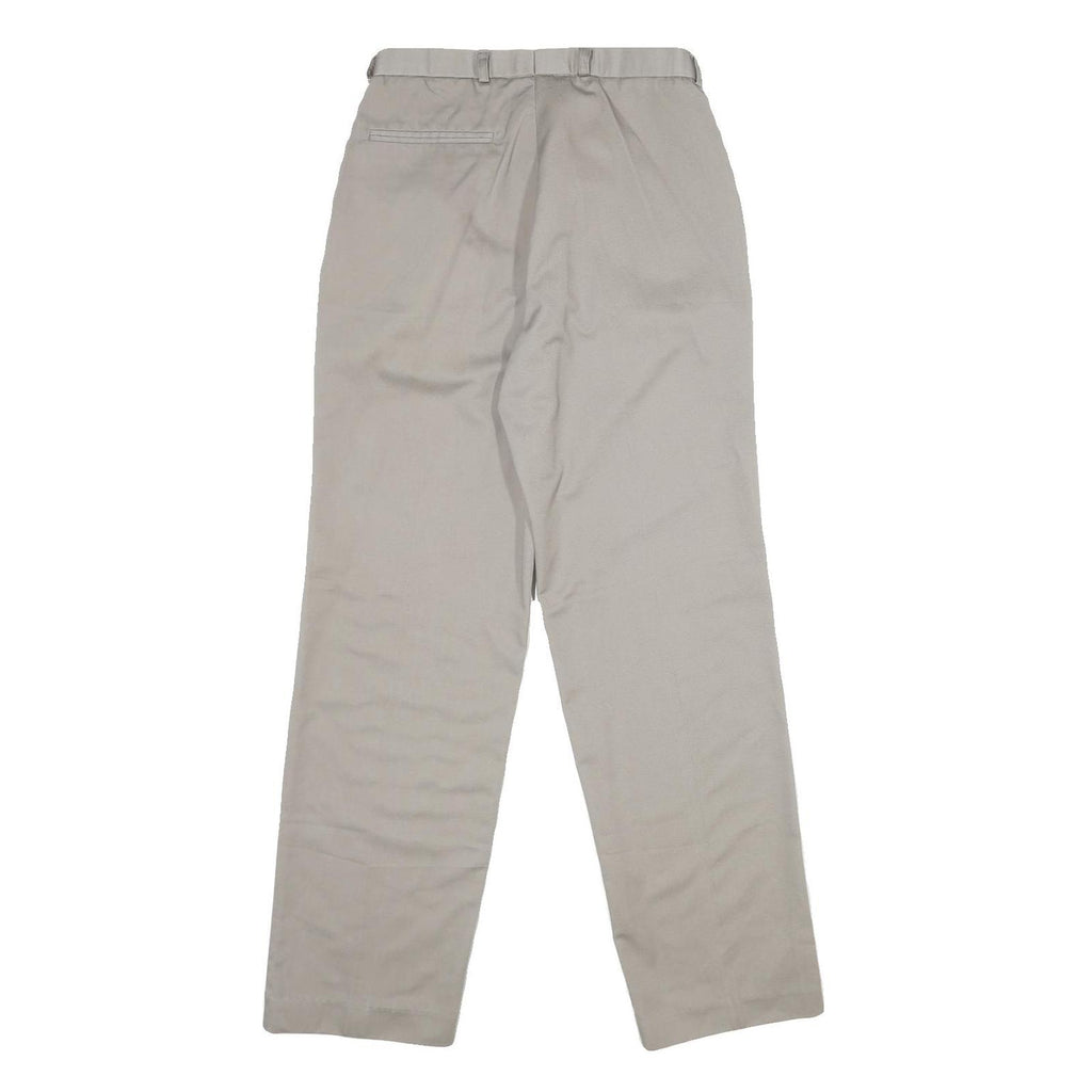 COTLER Mens Slim Beige Polyester Blend Trousers W29 L30 Zip Closure Smart