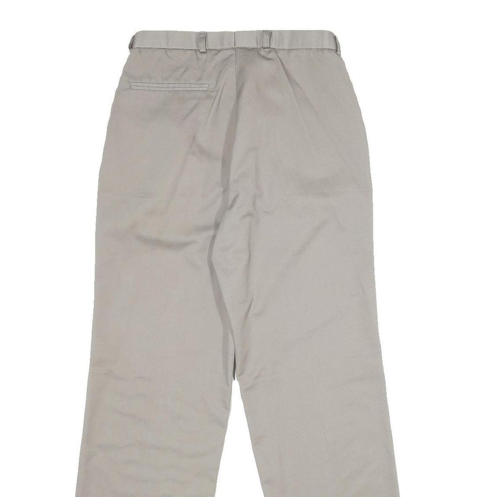 COTLER Mens Slim Beige Polyester Blend Trousers W29 L30 Zip Closure Smart