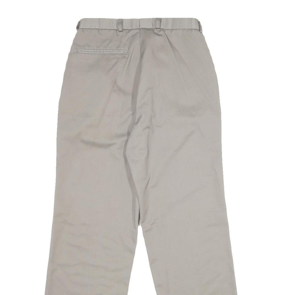 COTLER Mens Slim Beige Polyester Blend Trousers W29 L30 Zip Closure Smart