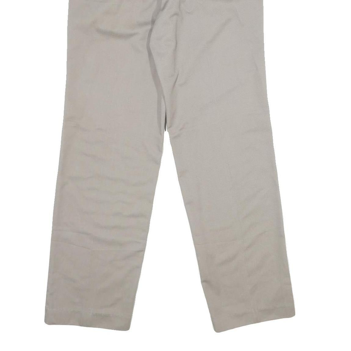 COTLER Mens Slim Beige Polyester Blend Trousers W29 L30 Zip Closure Smart