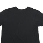 NIKE Mens Black RUN Graphic T-Shirt 2XL Short Sleeve Crew Neck Casual Cotton