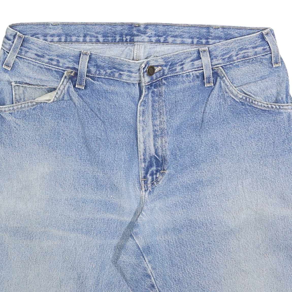 CARHARTT Mens Shorts Blue Denim Casual M W34 Workwear Pocket Detail