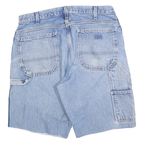 CARHARTT Mens Shorts Blue Denim Casual M W34 Workwear Pocket Detail