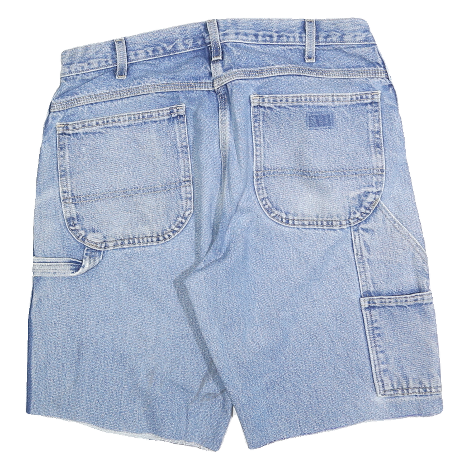 CARHARTT Mens Shorts Blue Denim Casual M W34 Workwear Pocket Detail