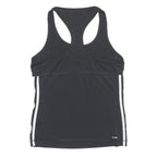 ADIDAS Womens Black & White Activewear Racerback T-Shirt S Polyester Sports