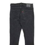 LEVI'S 512 Tapered Mens Jeans Black Slim Tapered Denim W31 L30 Distressed