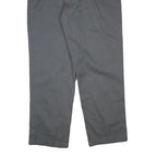DICKIES Mens Regular Fit Grey Cotton Blend Zip Trousers W38 L31 Workwear Casual