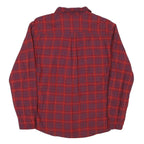 TOMMY HILFIGER Mens Red & Blue Check Shirt XS Long Sleeve Cotton Blend Relaxed