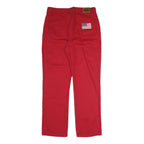 JOHN.F.GEE Womens Red Regular Straight Denim Jeans W32 L30 Classic Fit Cotton