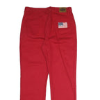 JOHN.F.GEE Womens Red Regular Straight Denim Jeans W32 L30 Classic Fit Cotton