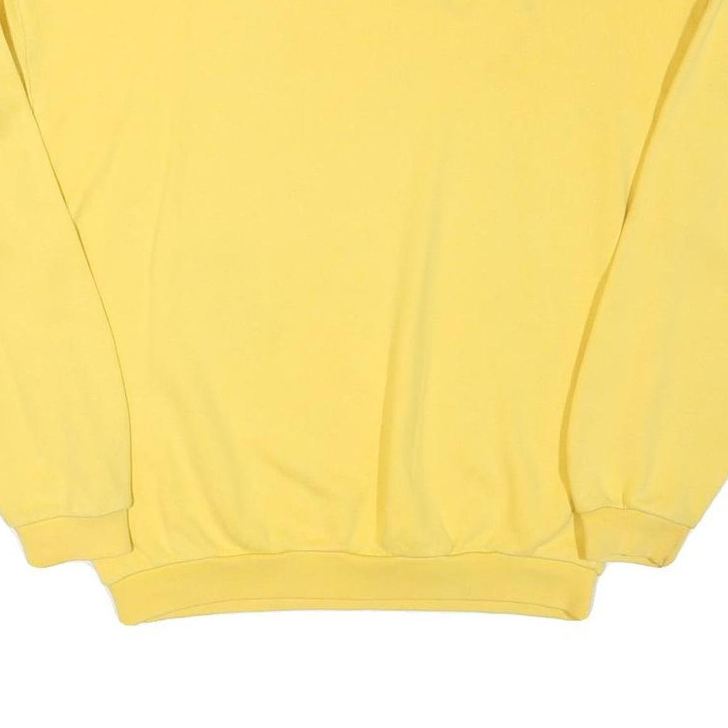 UNITED COLORS OF BENETTON Mens Yellow Navy Sport Crew Neck S Sweatshirt