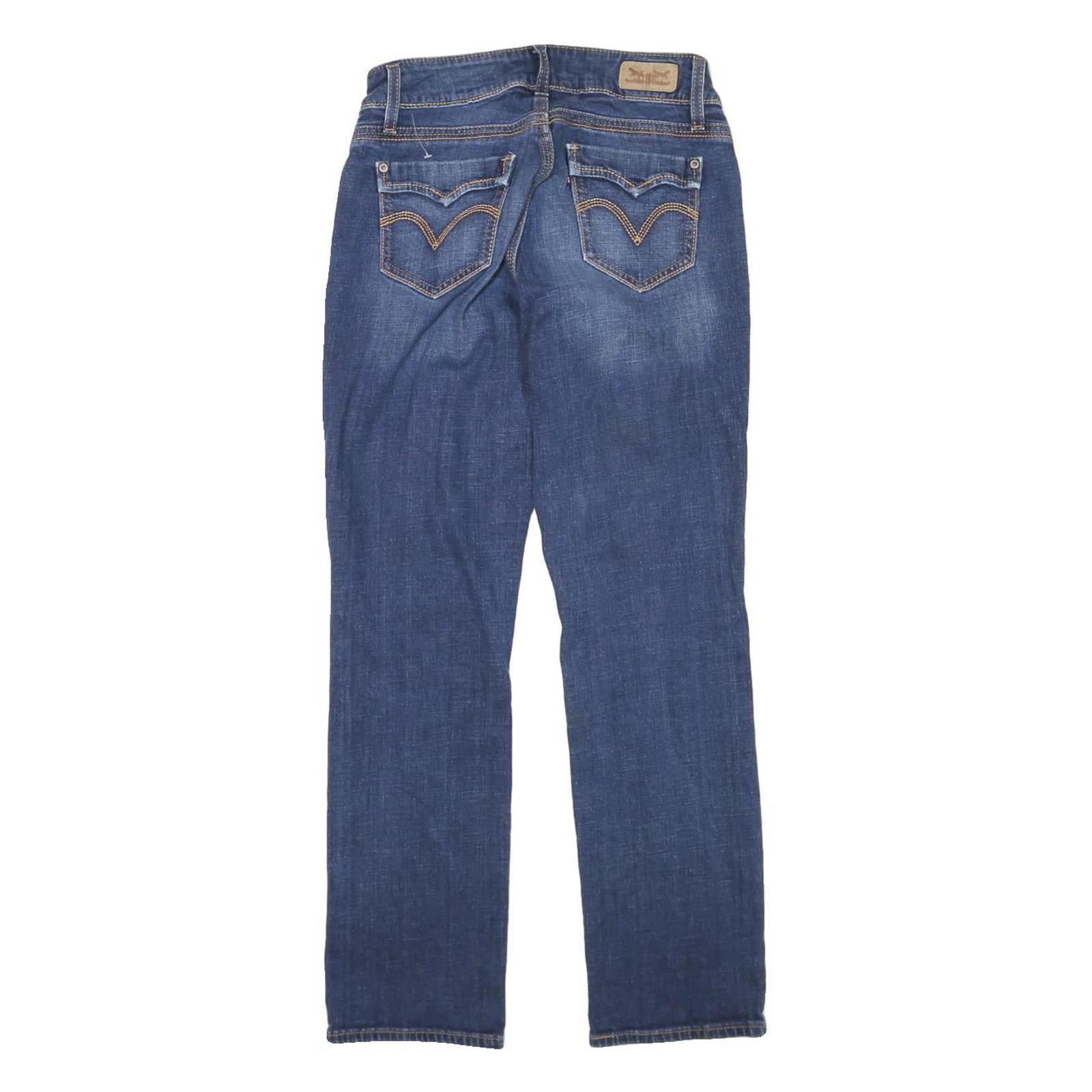 LEVI'S 529 Womens Jeans Blue Regular Straight Denim Medium W28 L27 Stylish