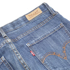 LEVI'S Womens Blue Regular Straight Denim Medium W28 L32 Classic Jeans