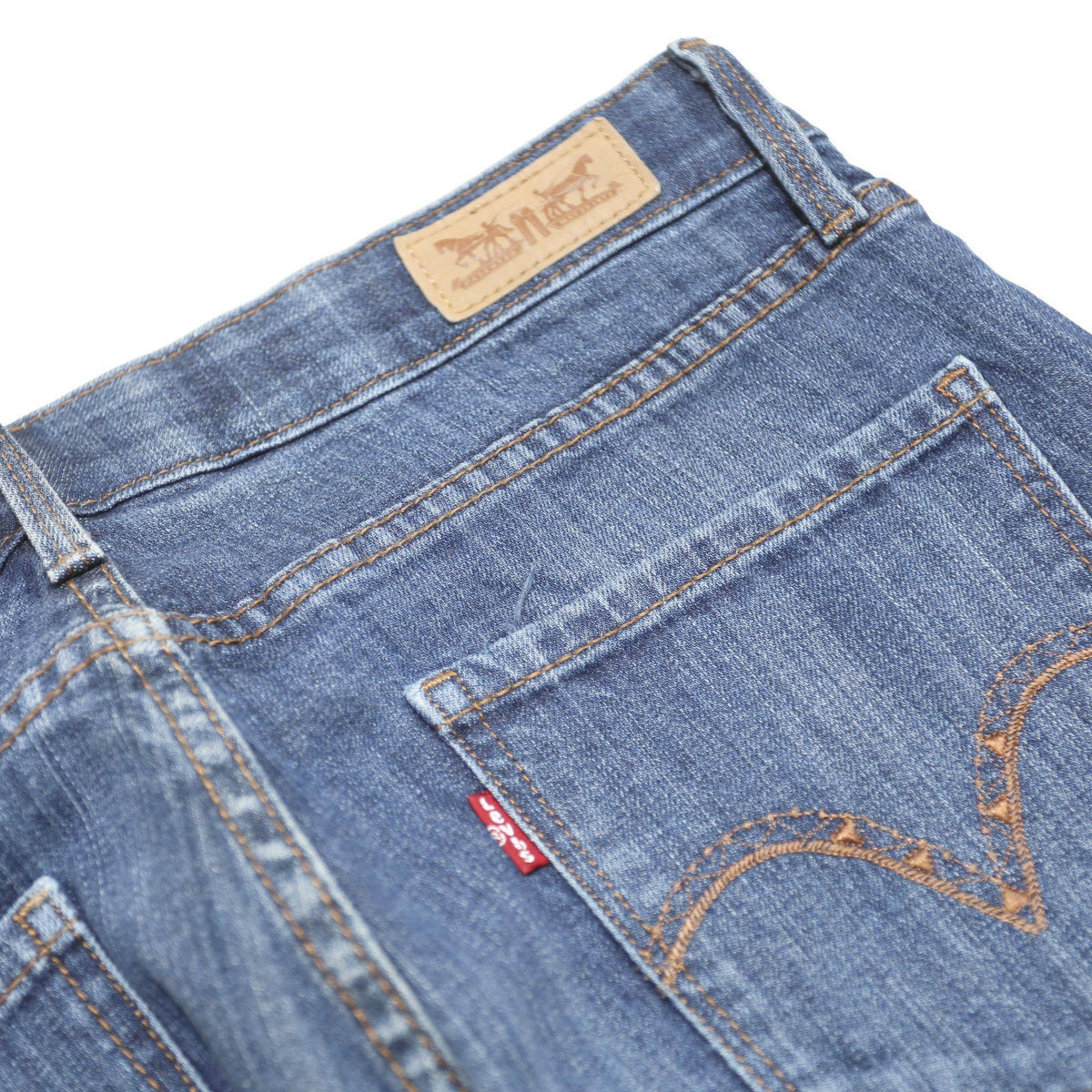 LEVI'S Womens Blue Regular Straight Denim Medium W28 L32 Classic Jeans