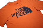 THE NORTH FACE Mens Orange Cotton Logo Graphic T-Shirt S Short Sleeve Crew Neck