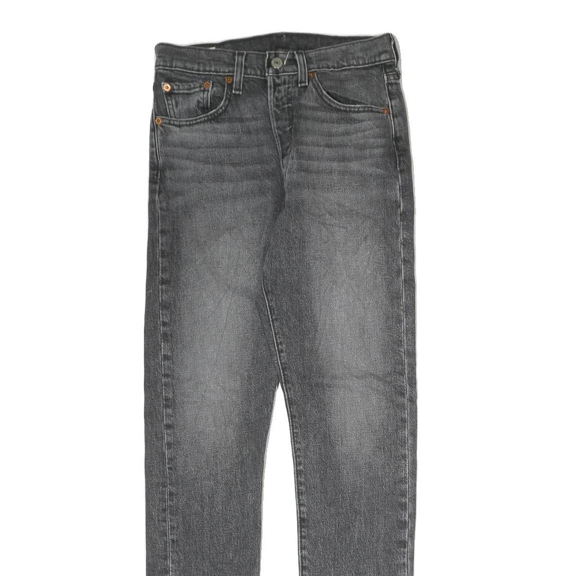 LEVI'S 501S Mens Slim Jeans Denim Medium W26 L30 Classic Cotton Zip Closure