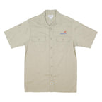 CARHARTT Mens Beige SkillsUSA Work Shirt M Cotton Blend Casual Utility