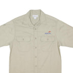 CARHARTT Mens Beige SkillsUSA Work Shirt M Cotton Blend Casual Utility