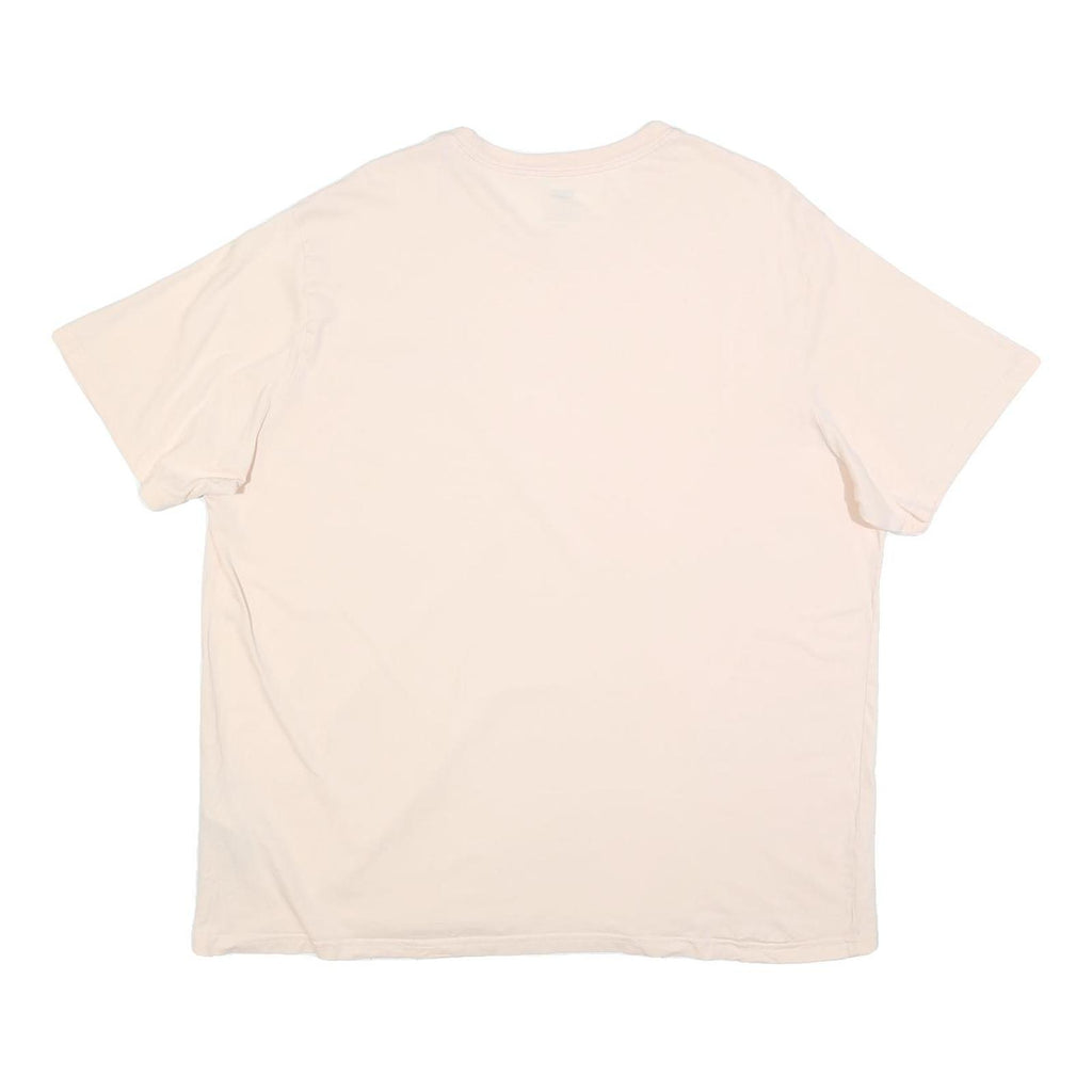 LEVI'S Womens Cream Graphic T-Shirt XL Short Sleeve Crew Neck Cotton Blend