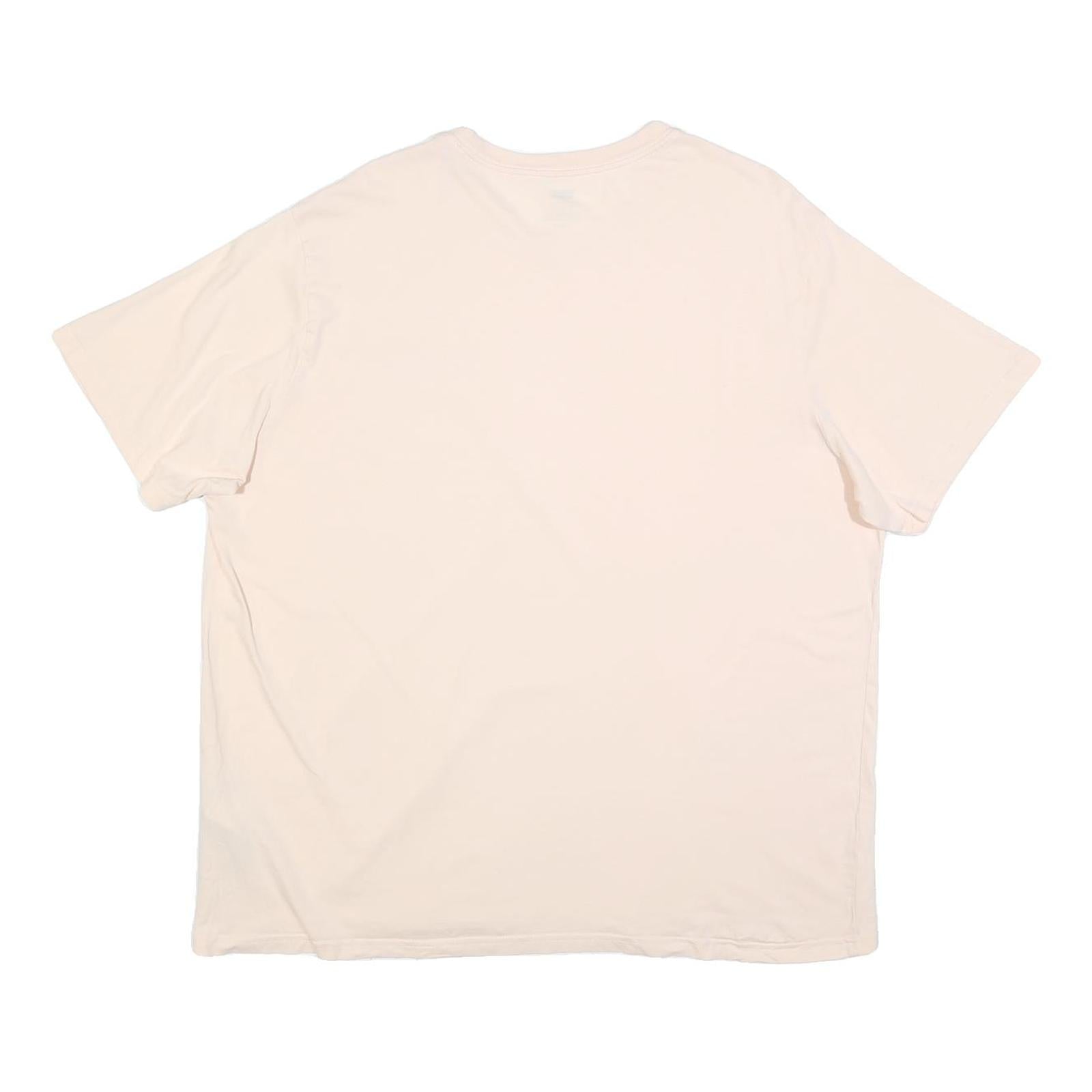 LEVI'S Womens Cream Graphic T-Shirt XL Short Sleeve Crew Neck Cotton Blend