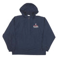 CHAMPION Mens Navy Cal State Fullerton Hooded Zip Jacket L Polyester Blend
