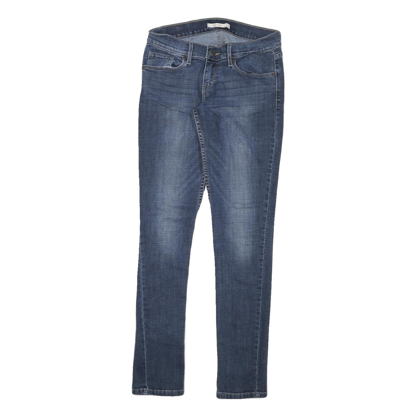 LEVI'S 524 Womens Jeans Blue Slim Skinny Denim Medium Wash W27 L31 Stylish