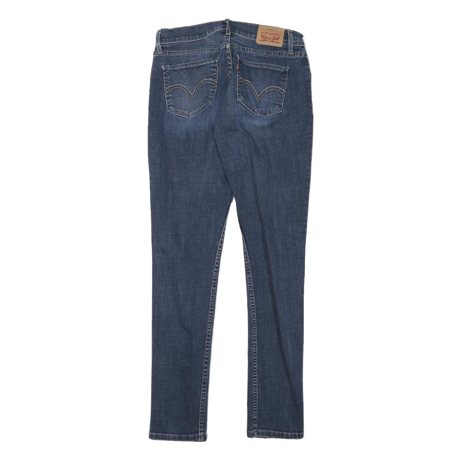 LEVI'S 524 Womens Jeans Blue Slim Skinny Denim Medium Wash W27 L31 Stylish