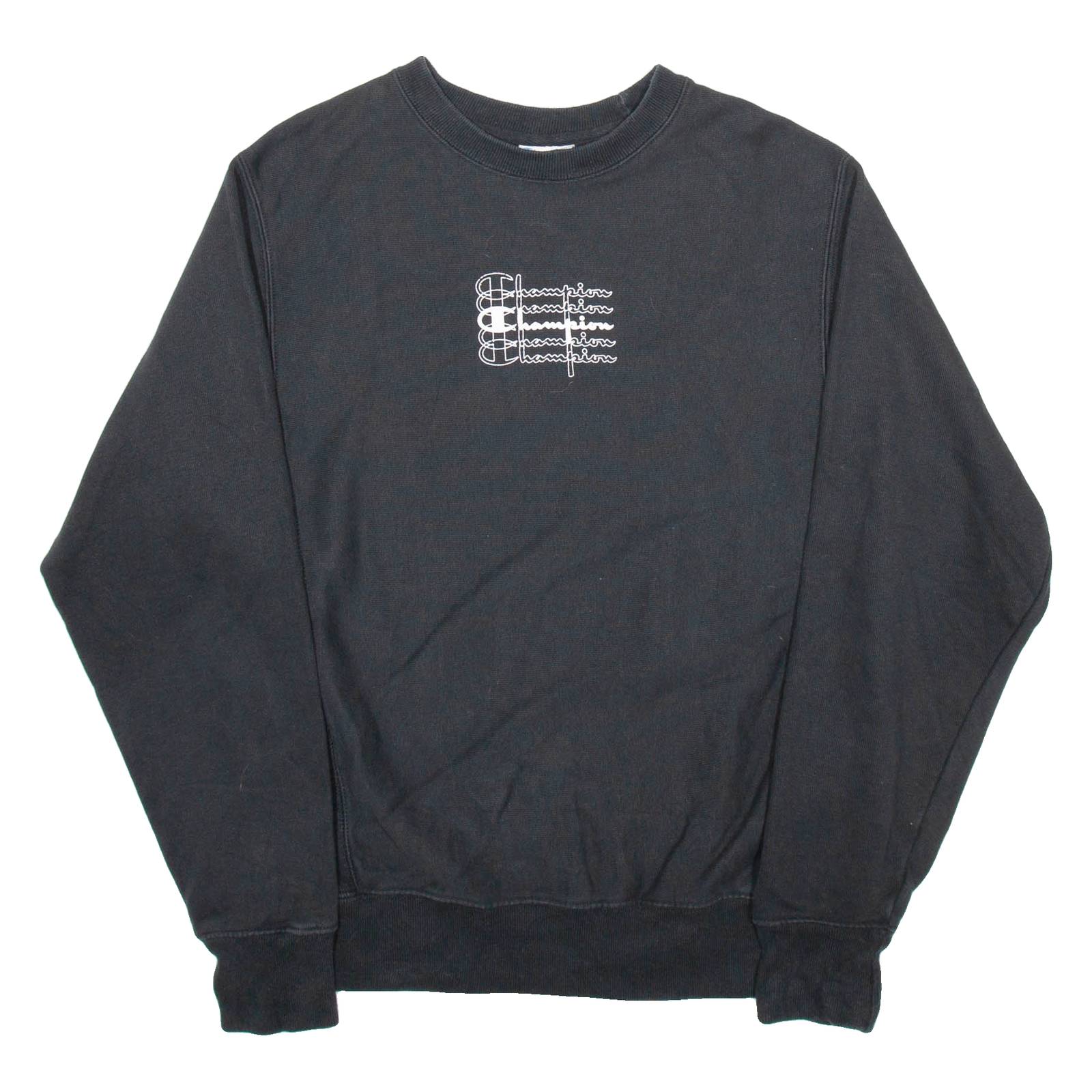 CHAMPION REVERSE WEAVE Womens Sweatshirt Black S