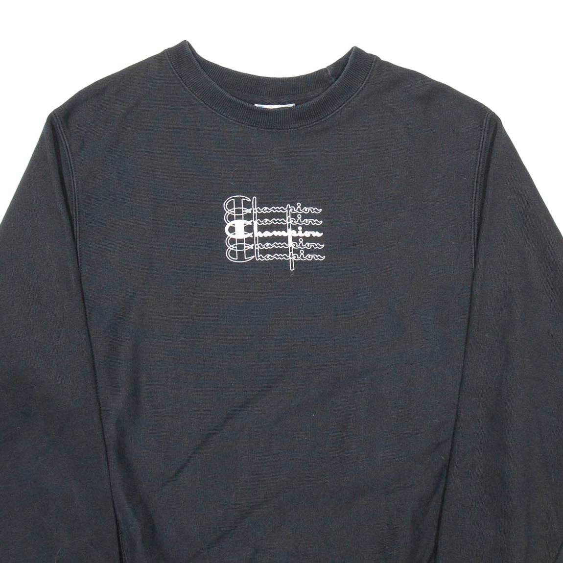 CHAMPION REVERSE WEAVE Womens Sweatshirt Black S