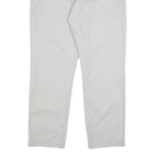 TOMMY HILFIGER Mens Cotton White Slim Straight Trousers W34 L30 Casual Outfit