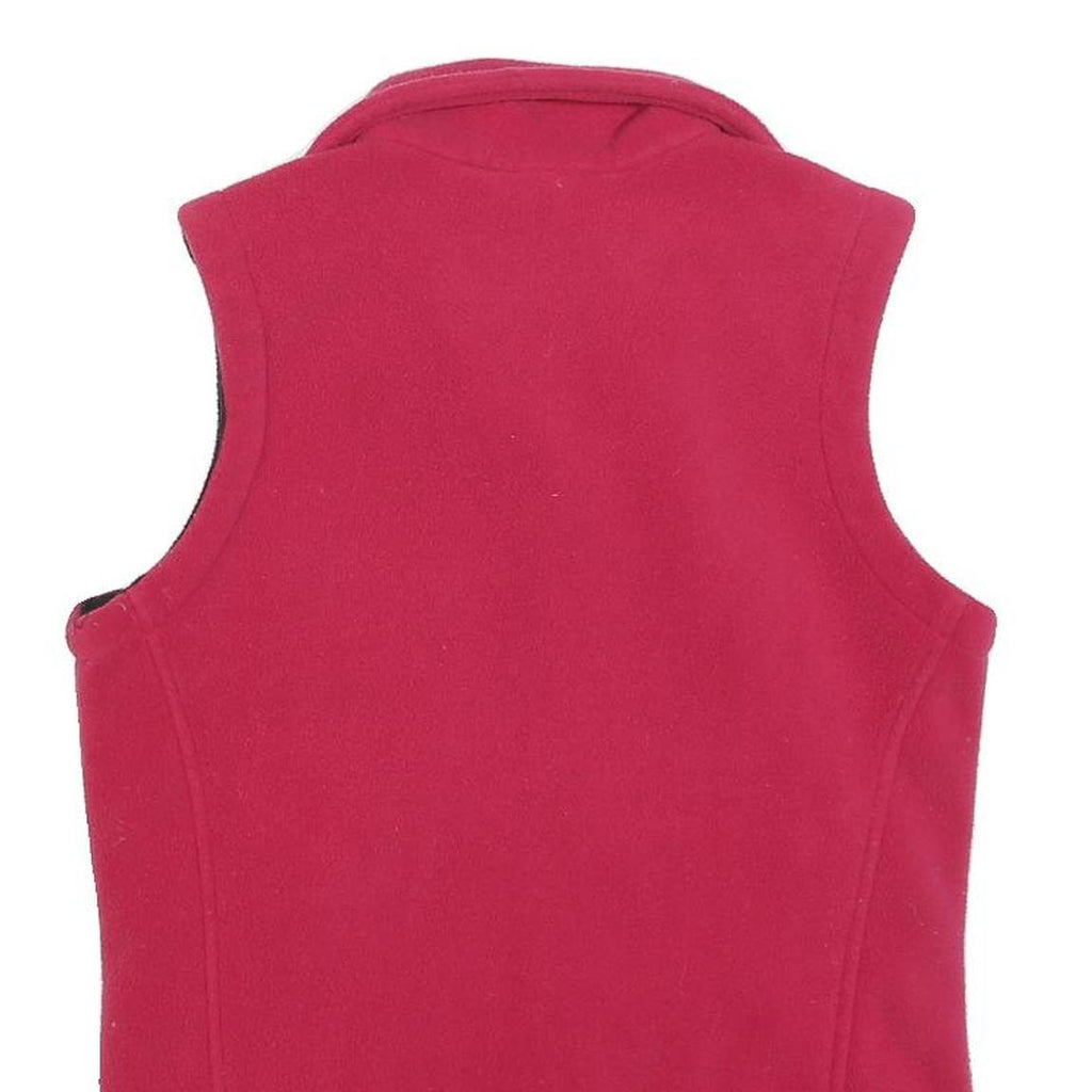 BERGHAUS Womens Red Fleece Jacket S Polyester Sleeveless Zip Outdoor Layering