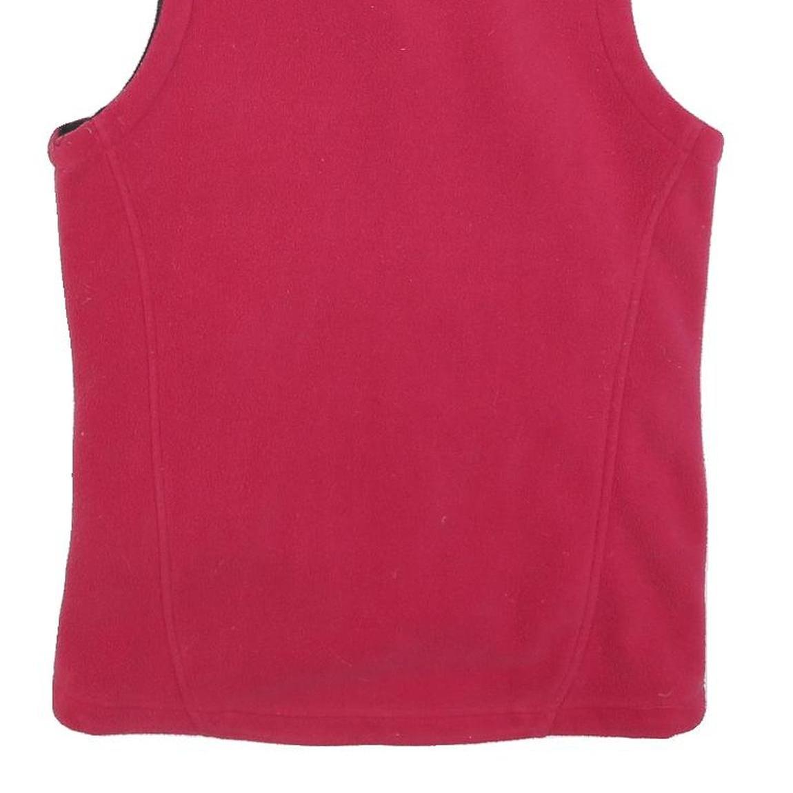 BERGHAUS Womens Red Fleece Jacket S Polyester Sleeveless Zip Outdoor Layering