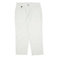MAMMUT Mens Polyester Blend White Relaxed Straight Trousers W36 L32 Outdoor
