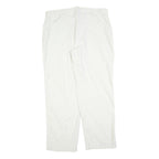 MAMMUT Mens Polyester Blend White Relaxed Straight Trousers W36 L32 Outdoor