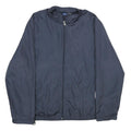 REEBOK Mens Navy Blue Jacket XL Polyester Plain Zip Closure Comfortable Casual