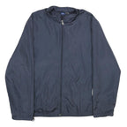 REEBOK Mens Navy Blue Jacket XL Polyester Plain Zip Closure Comfortable Casual