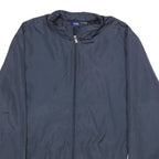 REEBOK Mens Navy Blue Jacket XL Polyester Plain Zip Closure Comfortable Casual