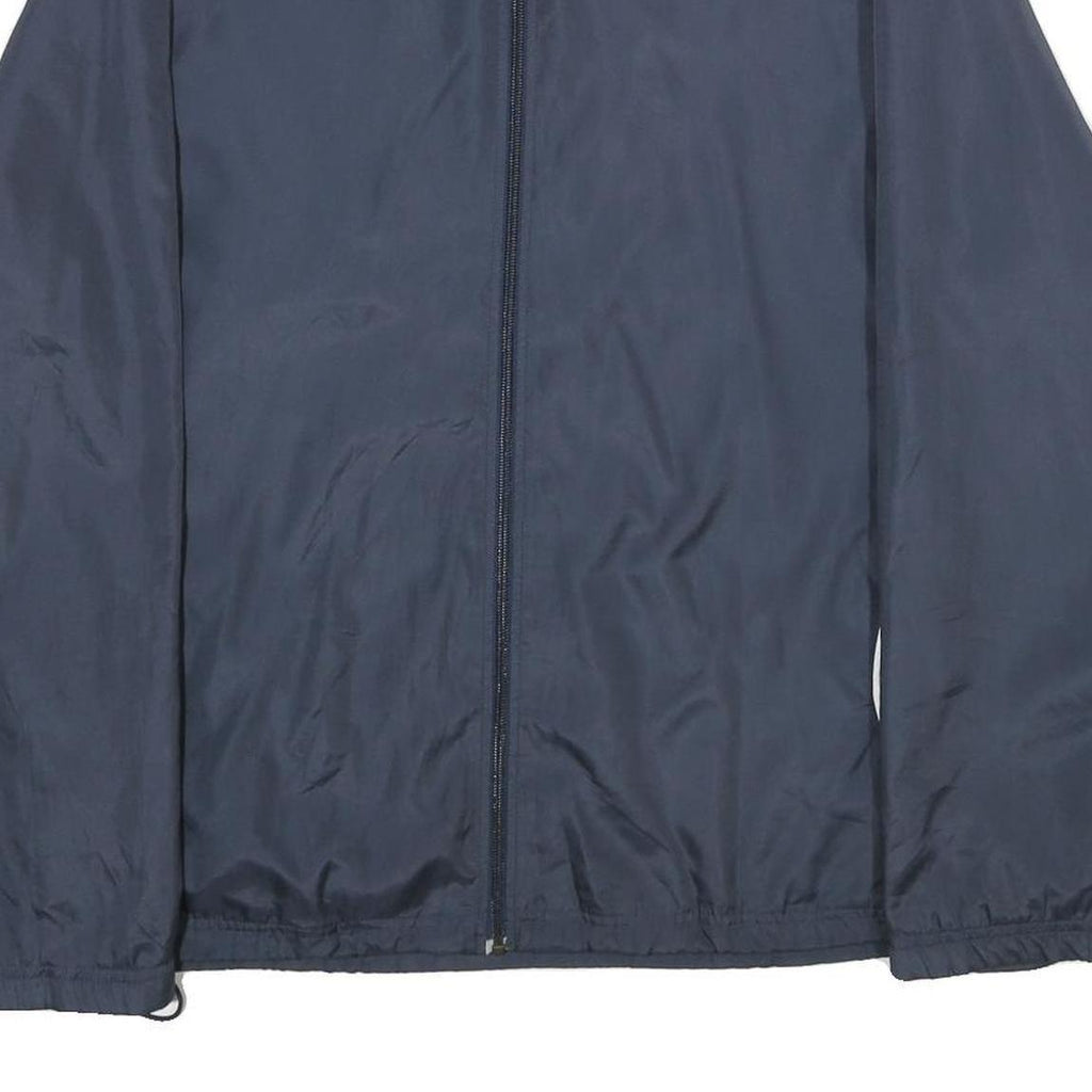 REEBOK Mens Navy Blue Jacket XL Polyester Plain Zip Closure Comfortable Casual