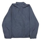 REEBOK Mens Navy Blue Jacket XL Polyester Plain Zip Closure Comfortable Casual