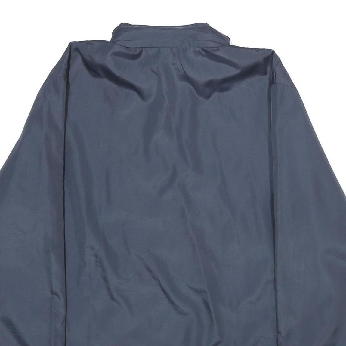 REEBOK Mens Navy Blue Jacket XL Polyester Plain Zip Closure Comfortable Casual