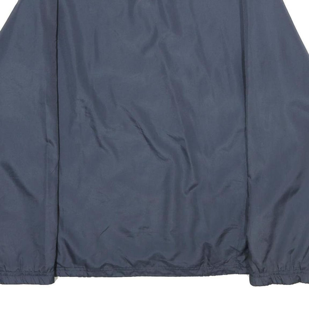 REEBOK Mens Navy Blue Jacket XL Polyester Plain Zip Closure Comfortable Casual